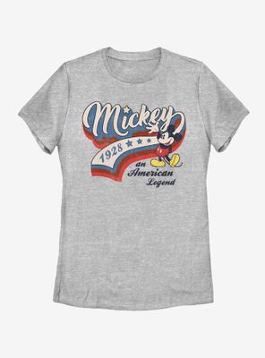 Disney Mickey Mouse Baseball Americana Womens T-Shirt