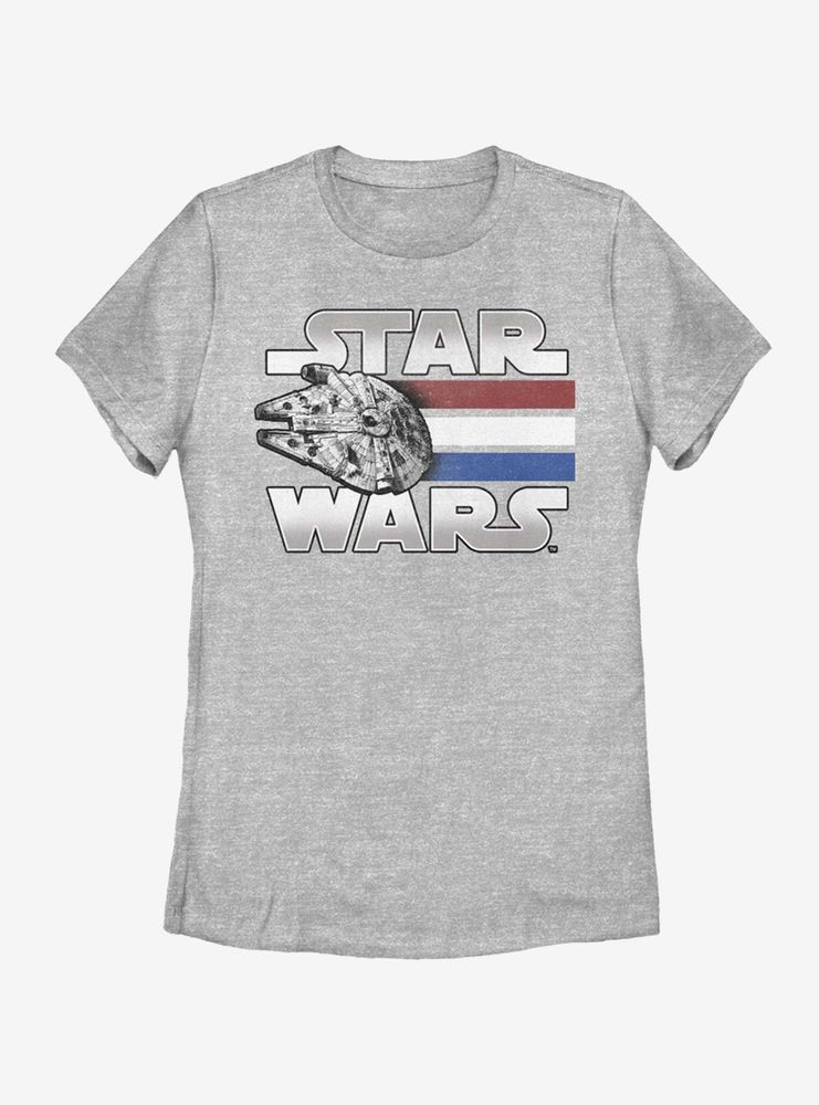 Star Wars Falcon Blast Off Womens T-Shirt