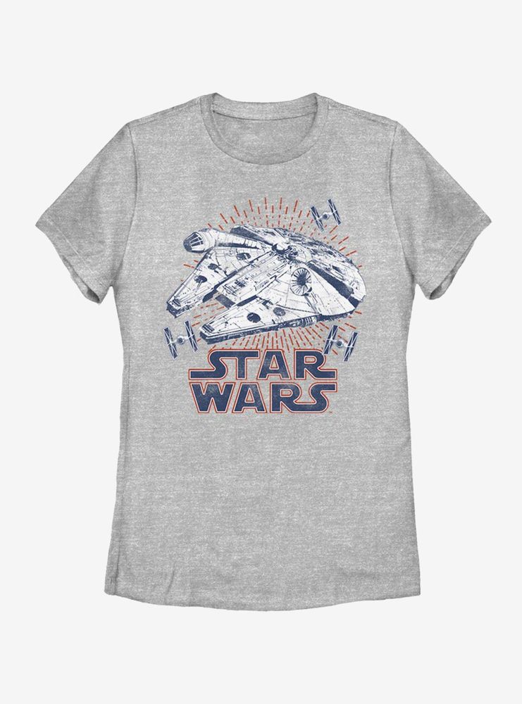 Star Wars Falcon Rays Womens T-Shirt