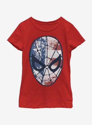 Marvel Spider-Man Spidey Americana Youth Girls T-Shirt