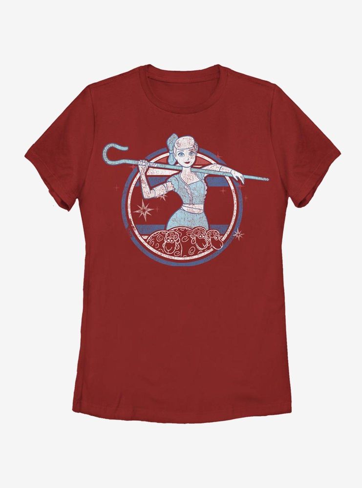 Disney Pixar Toy Story 4 Americana Bo Peep Womens T-Shirt