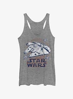 Star Wars Falcon Rays Womens Tank Top