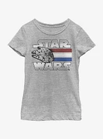 Star Wars Falcon Blast Off Youth Girls T-Shirt