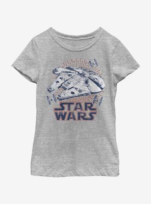 Star Wars Falcon Rays Youth Girls T-Shirt