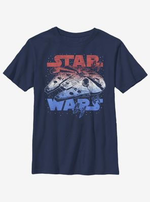 Star Wars Spangled Falcon Youth T-Shirt