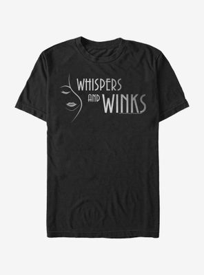 Dead To Me Whispers And Winks Horizontal Logo T-Shirt