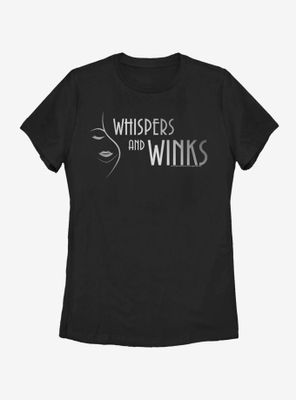 Dead To Me Whispers And Winks Horizontal Logo Womens T-Shirt