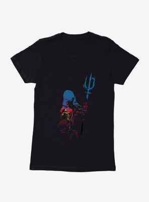 DC Comics Aquaman Silhouette Womens T-Shirt