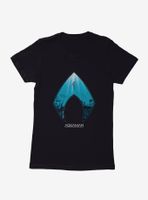 DC Comics Aquaman Icon Sea Background Womens T-Shirt