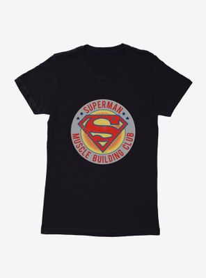 DC Comics Superman Muscle Building Club Womens T-Shirt