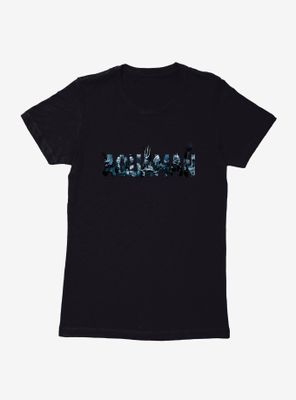 DC Comics Aquaman Symbol Script Womens T-Shirt