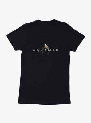 DC Comics Aquaman Title Script Womens T-Shirt