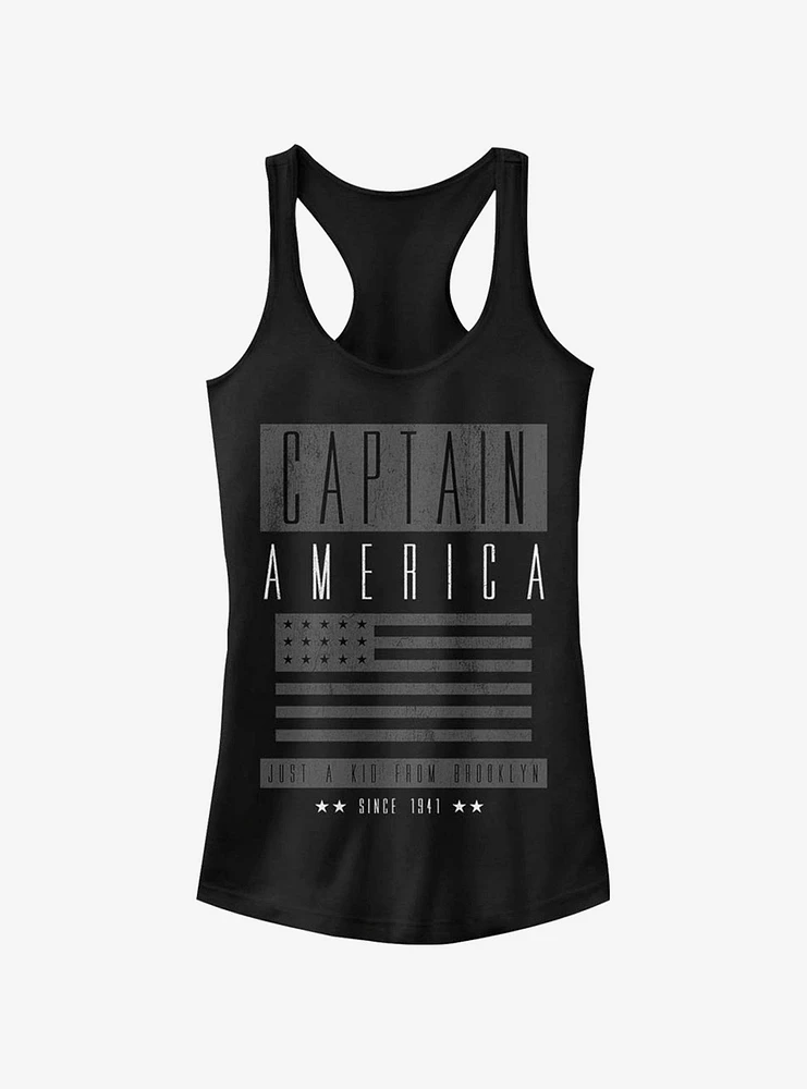 Marvel Captain America Greyout Girls Tank