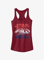 Star Wars Spangled Falcon Girls Tank