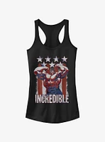 Marvel Hulk Flag Girls T-Shirt