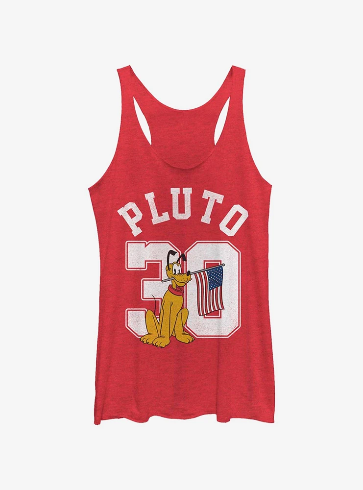 Disney Mickey Mouse Pluto Collegiate Girls Tank