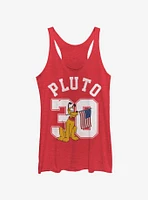 Disney Mickey Mouse Pluto Collegiate Girls Tank