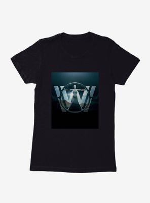 Westworld Circle Icon Silhouette Womens T-Shirt