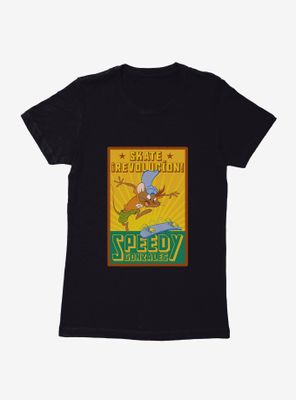 Looney Tunes Speedy Gonzales Skate Revolucion Womens T-Shirt