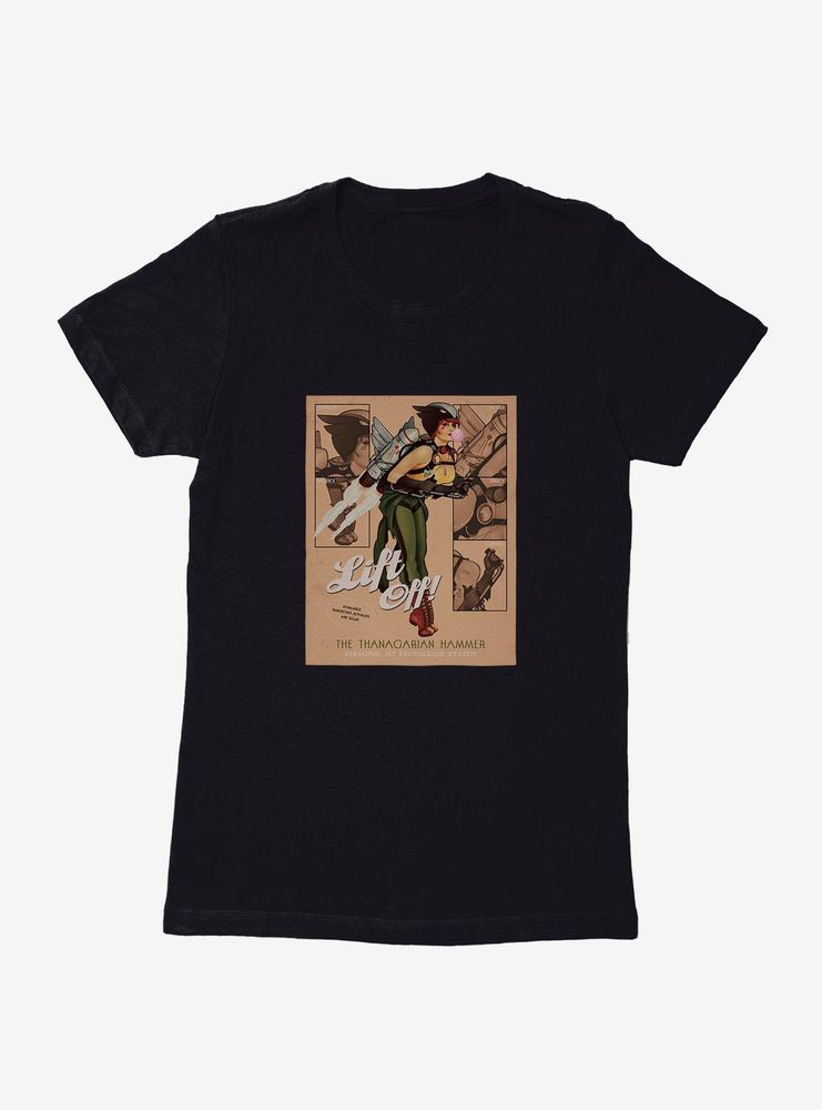 DC Comics Bombshells Hawkgirl Lift Off Womens T-Shirt