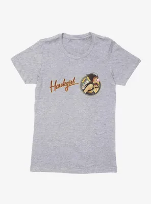 DC Comics Bombshells Hawkgirl Script Womens T-Shirt