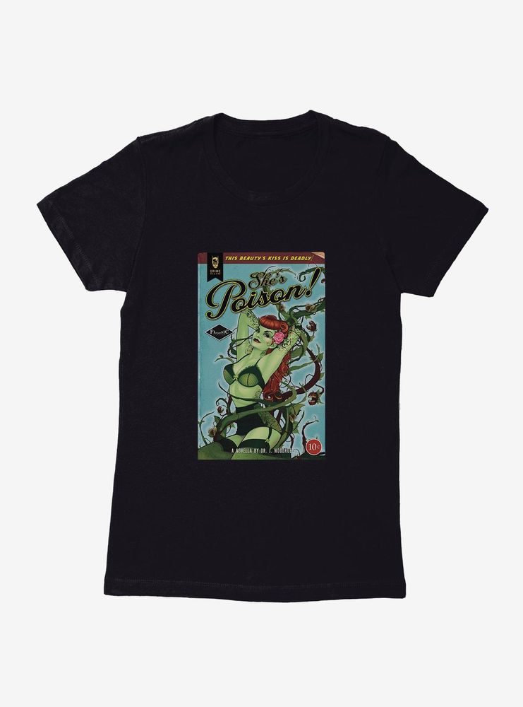 DC Comics Bombshells Poison Ivy Comic Cover Womens T-Shirt