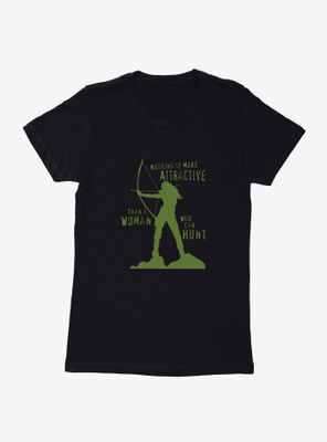 DC Comics Arrow Woman On A Hunt Womens T-Shirt