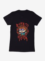 Rugrats Chuckie Born To Rock Womens T-Shirt