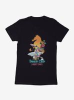 Looney Tunes Daffy Bugs Beach Club Womens T-Shirt
