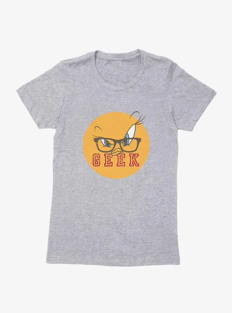 Looney Tunes Tweety Bird Geek Womens T-Shirt