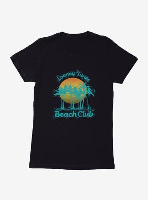 Looney Tunes Beach Club Sunset Womens T-Shirt
