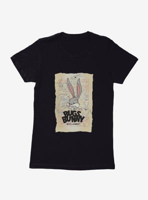 Looney Tunes Faces Of Bugs Bunny Womens T-Shirt