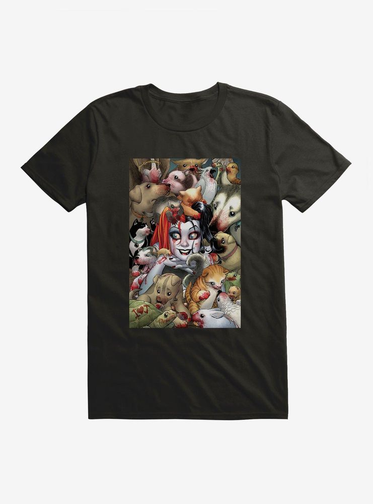 DC Comics Batman Harley And Her Bloody Pets T-Shirt