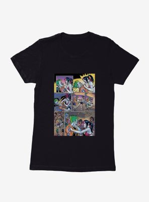 DC Comics Batman The Joker And Harley Quinn Comic Strips Womens T-Shirt