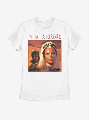 Marvel Black Panther T'Challa And Ororo Power Couple Womens T-Shirt