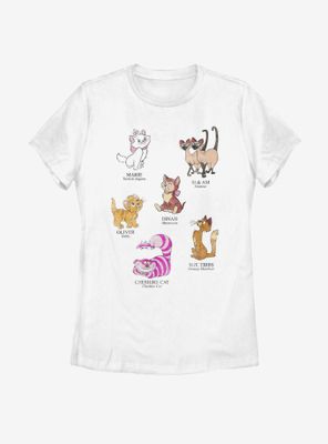 Disney Cat Breeds Womens T-Shirt