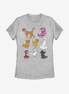 Disney Cats Grid Womens T-Shirt