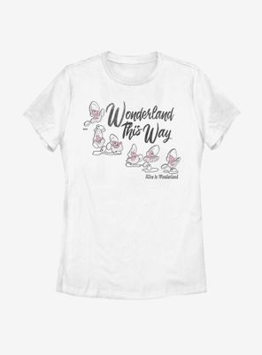 Disney Alice Wonderland Baby Oysters Womens T-Shirt