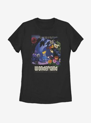 Disney Alice Wonderland Curiouser Womens T-Shirt