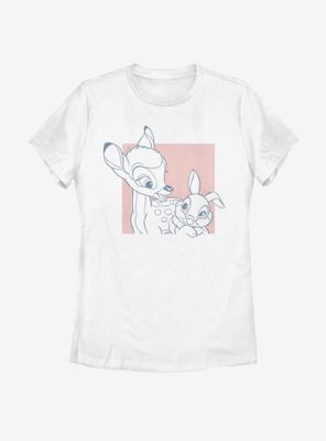 Disney Bambi Thumper Square Womens T-Shirt