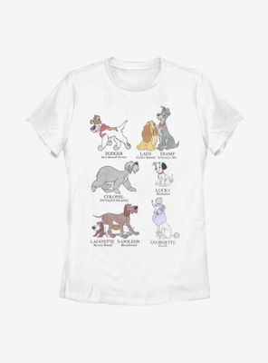 Disney Dog Breeds Womens T-Shirt