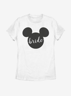 Disney Mickey Mouse Bride Ears Womens T-Shirt