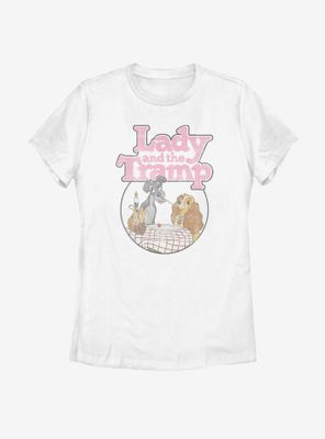 Disney Lady And The Tramp Icons Womens T-Shirt