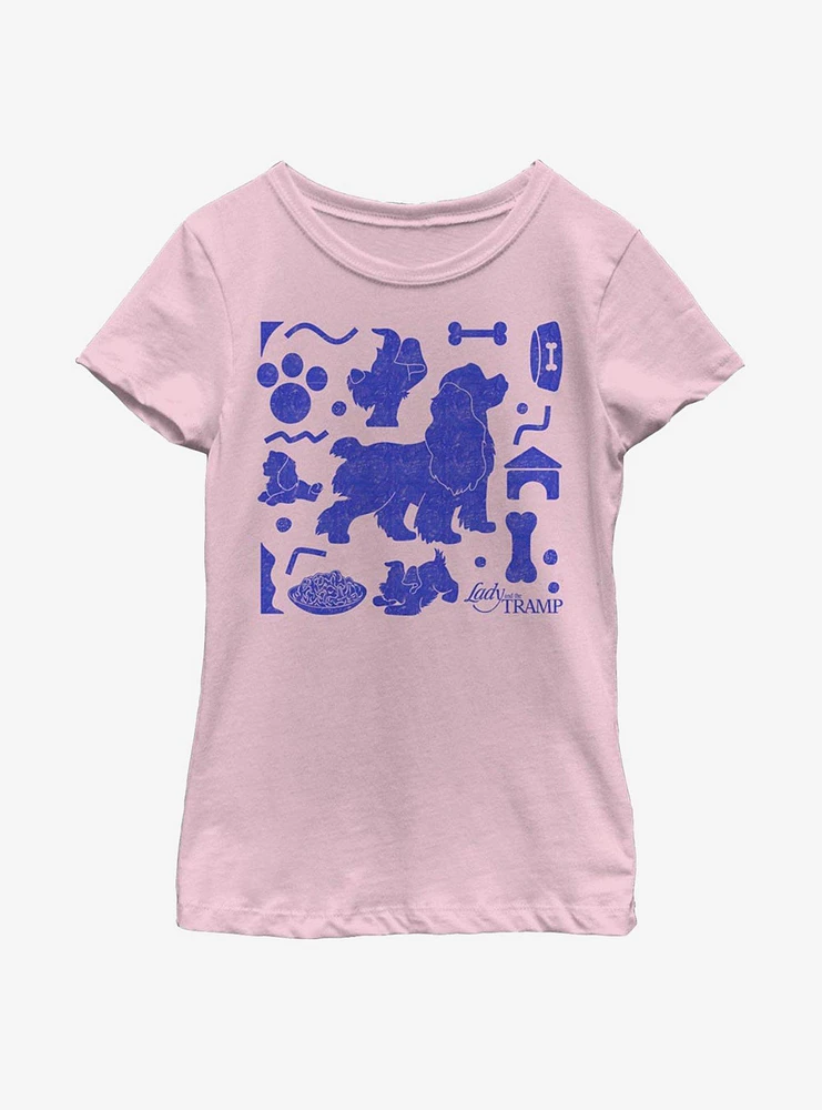 Disney Lady And The Tramp Icons Youth Girls T-Shirt