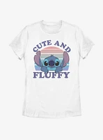 Disney Lilo And Stitch Cute Fluffy Womens T-Shirt