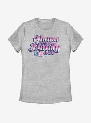 Disney Lilo And Stitch Ohana Womens T-Shirt