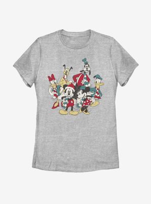 Disney Mickey Mouse Holiday Group Womens T-Shirt
