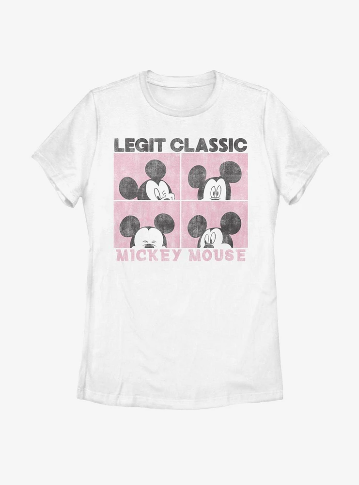 Disney Mickey Mouse Faces Womens T-Shirt