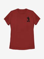 Disney Mickey Mouse Silhouette Womens T-Shirt