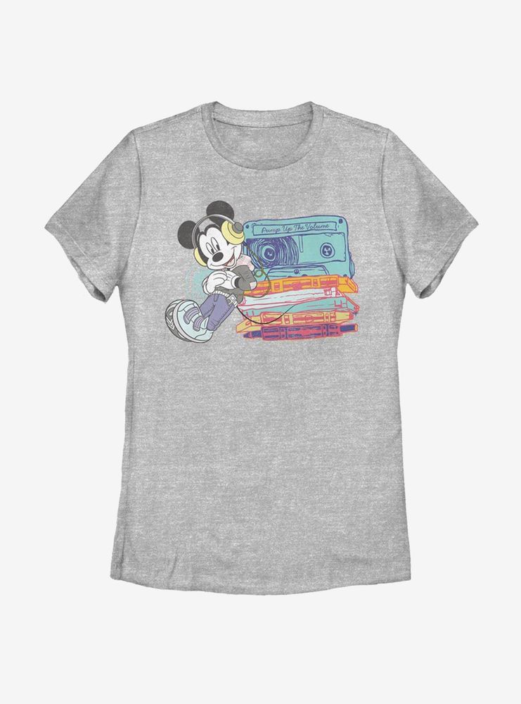 Disney Mickey Mouse Tapes Womens T-Shirt